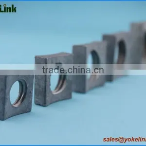 Drop-forged Hot Dip Galvanized Steel M-F Curved Lock Nuts thumbnail-2