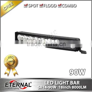 90W High Power Curved Light Bar Spot Flood Combo Marine Boat Motor Sports 4x4 Pick up Truck Trailer Lamp thumbnail-1