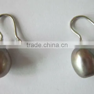 Real/genuine Drop Pearl Earrings thumbnail-1