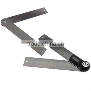 2in1 Digital Angle Finder Meter/ Protractor Stainless Steel With Moving Blade Ruler 360 Degree 400mm 0~999.9 Degree Range thumbnail-4