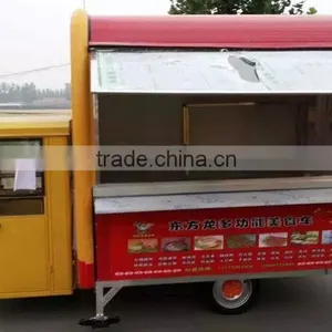 Mobile Fast Food Cart Trailer/ Food Cart With Frozen Yogurt Machine thumbnail-3