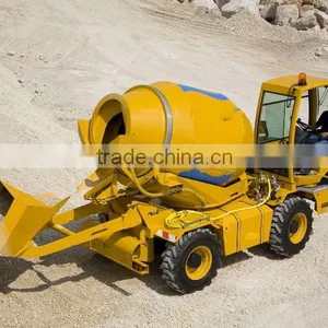 Water Tank Propelled Concrete Mixer With Self Loading Function and Power Shift Truck With Pump Diesel Engine Air Conditioner thumbnail-1