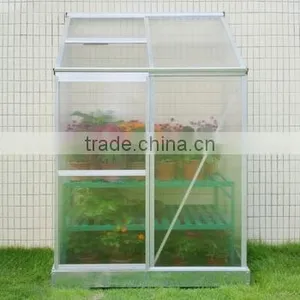 Low Cost Halls Popular Lean-to Plastic Cover Mini Indoor Greenhouse for Tomato Flower for Sale HX64312 thumbnail-1