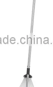 Lawn Rake With Long Steel Handle thumbnail-1