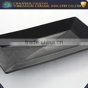 Stoneware Handmade Restaurant Black Food Plate thumbnail-2