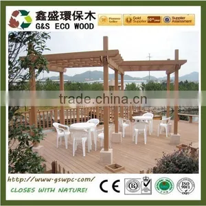 WPC Pergola No Smell Wpc Outdoor Pergola Column thumbnail-1