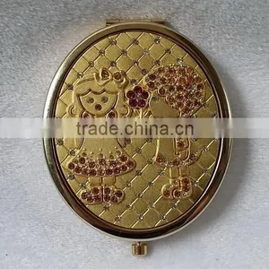 Personalized Pocket Mirror ,oval Compact Mirror thumbnail-1