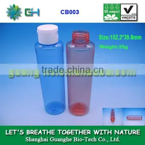 150ml Biodegradable Transparent Clearly Tubular Plastic Pla Bottles for Cosmetic thumbnail-1