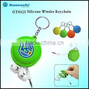 Earphone Cable Winder With Keychain thumbnail-2