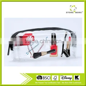 Store More Transparent PVC Rectangle Women's Cosmetic Bag thumbnail-1
