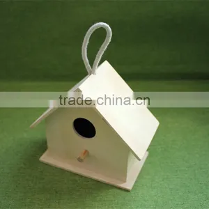 Cheap Small Wooden Bird Houses Arts and Crafts Bird House Wicker Bird Houses With Paulownia thumbnail-2