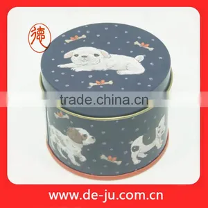 Popular Design Fancy Printing Small Round Tin Box for Tea thumbnail-1