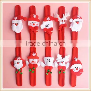 Santa Claus Slap Bracelet Bangle Christmas Decor Circle Hand Ring Xmas Gift thumbnail-1