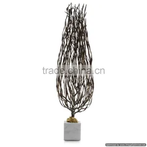 Tall Tree Metal Antique Sculpture thumbnail-1