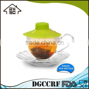 NBRSC Strict Quality Control Manufacturer Tea Bag Buddy Silicone Cup Cover With String Holder thumbnail-1