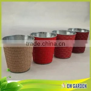 Amazing Price Beautiful Leather And Metal Decorative Vases For Hotels thumbnail-2