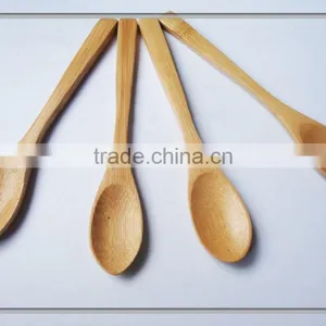Teaspoon Wooden Ice Cream Oval Spoon Family Tableware thumbnail-2