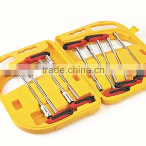 9pcs T-handle Driver Set Socket Set Hand Tool Screwdriver Wrench Hex Spanner thumbnail-1