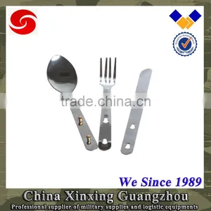 Military Army School Spoons Forks Knives Cutlery Set in 304 201 420 Stainless Steel thumbnail-2