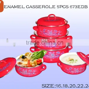 16-24cm Enamel Casserole With Bright Color thumbnail-1