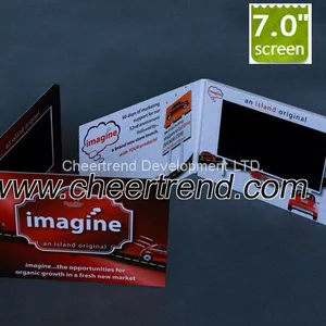 Cheaper Price Video Brochure 7 Inch Video Book /Digital LCD Video Greeting Card thumbnail-1