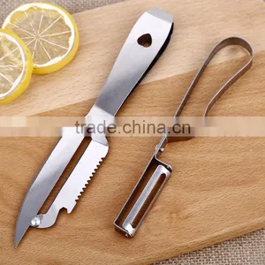 Factory Price Full Stainless Steel Teethbrush Style Multifunctional Peeler thumbnail-6