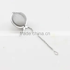Silver Tone Mesh Tea Ball Infuser For Loose Tea Leaves thumbnail-2
