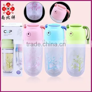 320 ML Colorful Cheap Plastic Drinking Water Bottle With Lid thumbnail-1