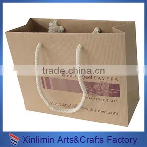 Blue Gift Paper Bags With a Silk Bow for Shopping thumbnail-3