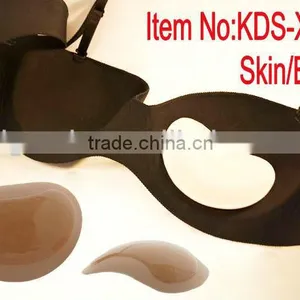 Hot Sale High Quality Self-adhesive Push up Removeable Bra Pads thumbnail-1