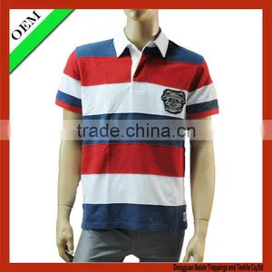 Men's High-quality Automatic Stripe Polo Shirt, Bulk Polo Shirts thumbnail-1