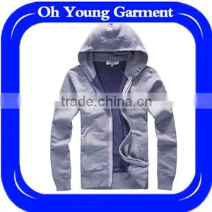 CHINA SUPPLIER GRAY PURPLE TRENDY CLOSE FITTED ZIPPER HOODIES FOR HANDSOME ONELINE SHOPPING MEN CLOTHING HOODIES thumbnail-1