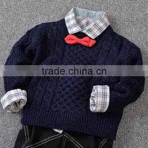 S15313A Fashion Boys Sweater New Design Knitted Kids Pullover Sweater thumbnail-2