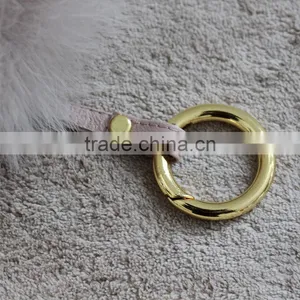 Myfur Fashion Design Factory Wholesale Fox Fur Pompoms Keychain Lovely Keychain With Fur thumbnail-2