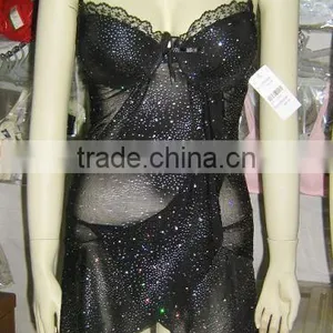 Super Sexy Transparent Open Crotch Camisole & Lingerie thumbnail-1