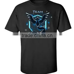 2016 High Quality New Pokemon Go Logo T-Shirt Team Valor Instinct Mystic Symbol Cosplay Costume T Shirt Tee thumbnail-2