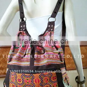 Embroidered HMONG HILL TRIBE Backpack School Bag Travel Bag Unisex Bag thumbnail-1