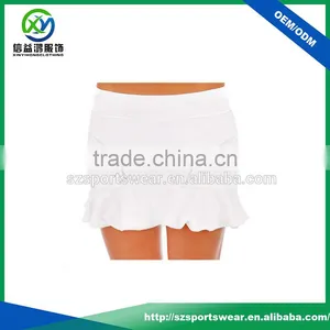 OEM Service White Color Casual Hot Flouncy Miniskirt for Gilrs thumbnail-1