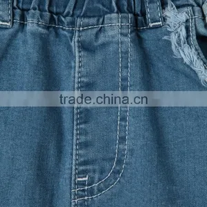 Guangzhou Apparel Factory New Style Color Change Three-quarter Denim Girls Jeans Pants thumbnail-5