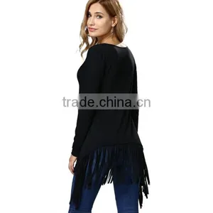 Europe and the United States Sell Like Hot Cakes Long-sleeved T-shirt Girl thumbnail-4