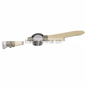 2017 New Model Fashion Taupe Gray Leather Wooden Mens Wrist Watches thumbnail-2