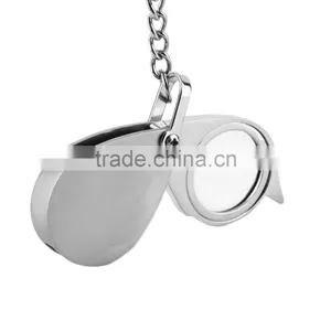 Free Hot Selling New Design Portable 8X Folding Key Ring Magnifier With Key Chain Daily Magnifying Tool EA thumbnail-4