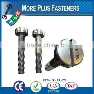 Made in Taiwan Slotted Cheese Head Machine Screws Carbon Steel ISO 1207 thumbnail-1