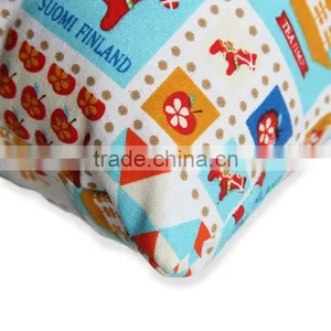 Printed 100% Organic Cotton Heavy Canvas Square Pillow thumbnail-3