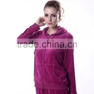 Women's Track Suit 2015 Jogging Track Suit Velour Set thumbnail-4