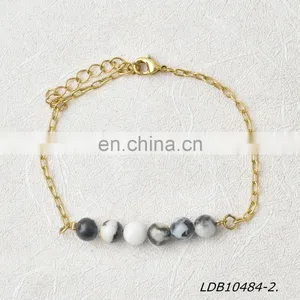 New Design China Natural Stone and Pearl Bracelet thumbnail-4