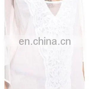 Hot See-though Lace Sexy Woman Beach Dress Kaftan thumbnail-5