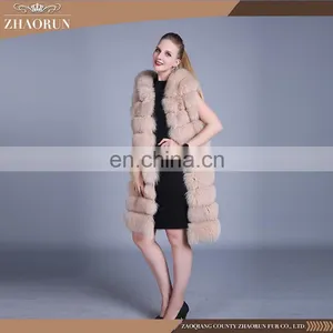 100% Fox Fur Vest Real Fox Fur Vest Women thumbnail-5