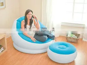 Inflatable Lounge Sofa Chair With Foot Stool thumbnail-1