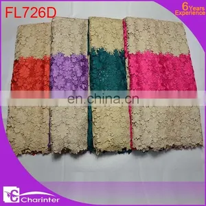 2016 African Cord Lace Guipure Lace With Flower African Style Net Lace Fabric thumbnail-1